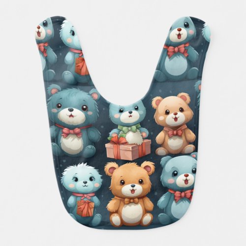 Teddy Bears Baby Bib