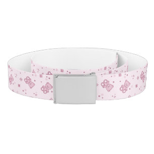 Teddy bears background Pink Belt