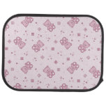 Teddy bears background Pink Car Floor Mat