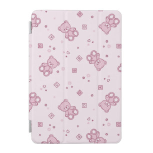 Teddy bears background Pink iPad Mini Cover
