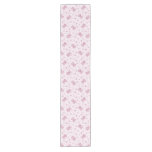 Teddy bears background Pink Short Table Runner