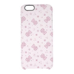 Teddy bears background Pink Clear iPhone 6/6S Case