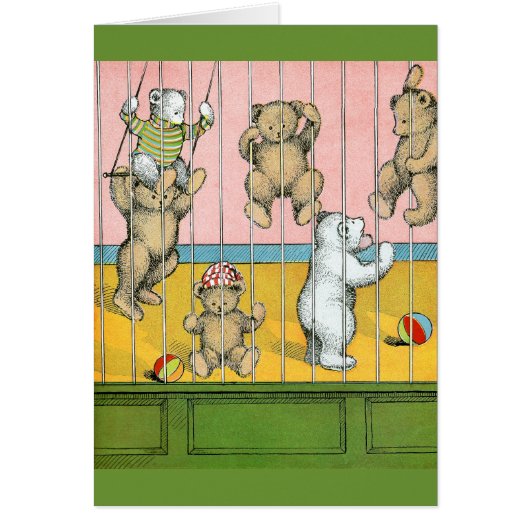 Teddy Bears Behind Bars Cards (Front)