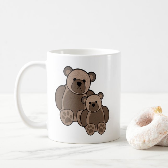 Teddy Bears Coffee Mug (With Donut)