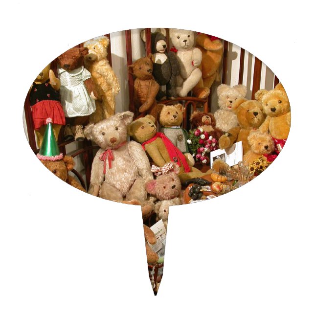 Teddy Bears Collectors Paradise Cake Topper (Front)