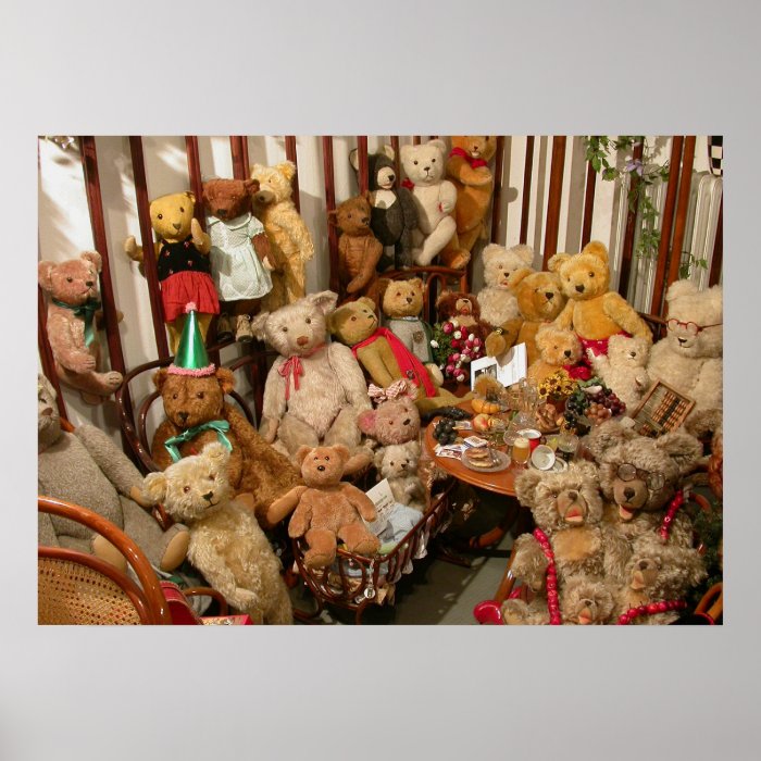 Teddy Bears Collectors Paradise Poster