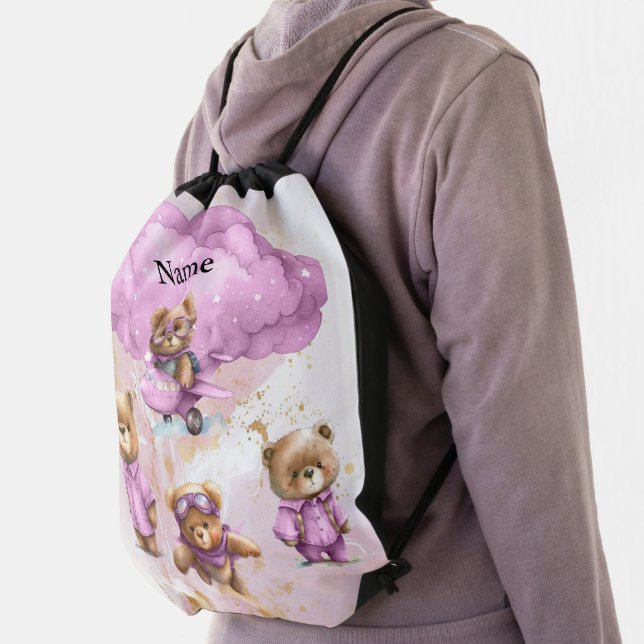 Teddy bears Drawstring Backpack (Insitu)