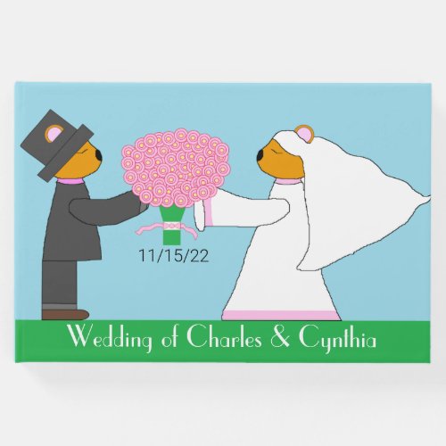 Teddy Bears Getting Married Guest Book