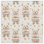 Teddy Bears &amp; Hearts Fabric