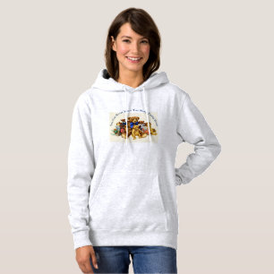 TEDDY BEARS HOODED SWEATSHIRT Womens Ash