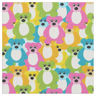 Teddy Bears in Rainbow Colors Childrens and Baby Fabric