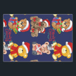 Teddy Bears Merry Christmas Wrapping Paper Sheets<br><div class="desc">Christmas Teddy Bears Wishing a Merry Christmas</div>