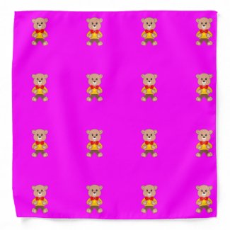 Teddy Bears Modern Pink Magenta