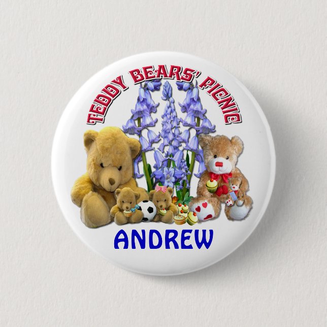 TEDDY BEARS PICNIC BUTTON (Front)