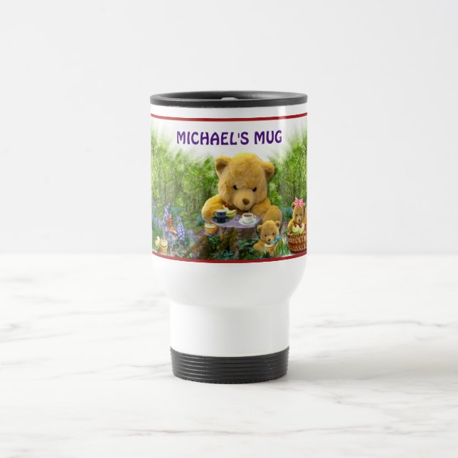 TEDDY BEARS PICNIC TRAVEL MUG (Center)