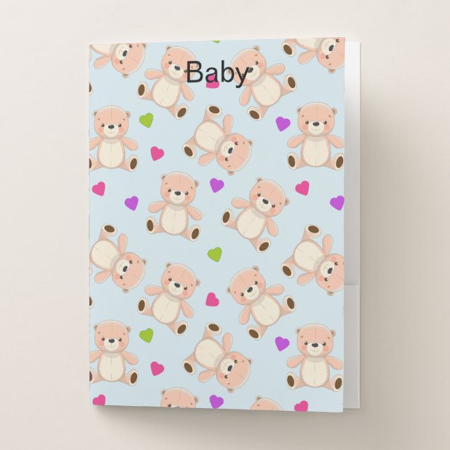 Teddy Bears Pocket Folder (Front)