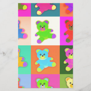 teddy bears stationery
