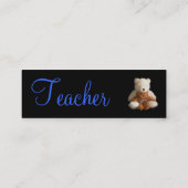 Teddy Bears Teacher I Profile Card - Customizable (Back)