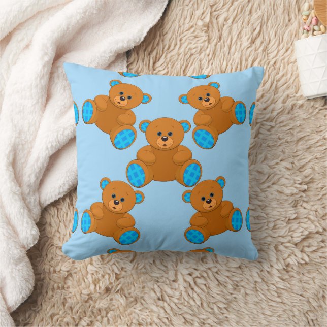 Teddy Bears  Throw Pillow (Blanket)