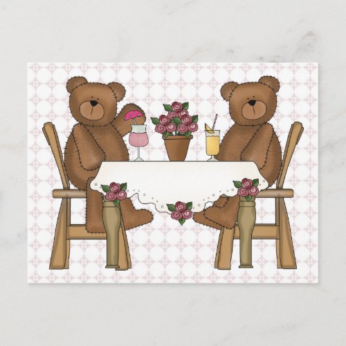 Teddy Bears Time for Lemonade Postcard