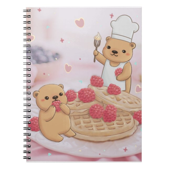 Teddy Bears & Waffles Notebook (Front)