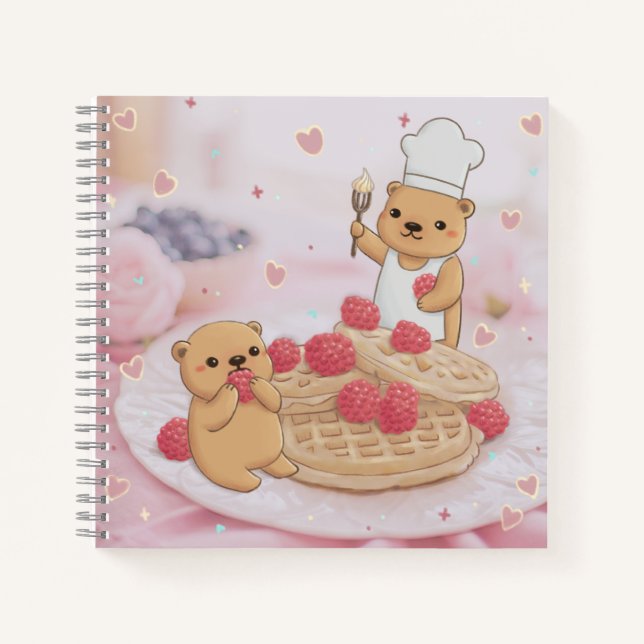 Teddy Bears & Waffles Notebook (Front)