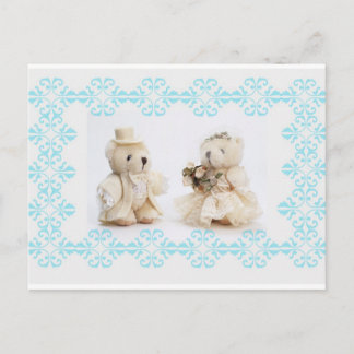 Teddy bears wedding Postcard