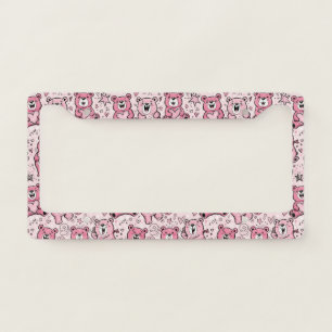 Teddy Bears with Hearts and Pink - Valentines (5) License Plate Frame