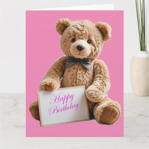 Teddy Birthday Card
