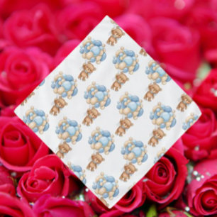 Teddy Blue Party Bandana