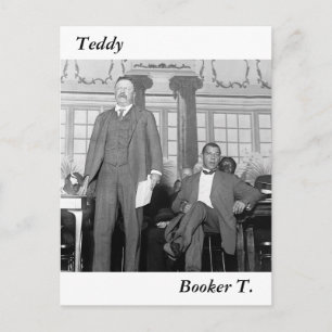 Teddy & Booker T., early 1900s Postcard