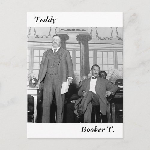 Teddy  Booker T early 1900s Postcard