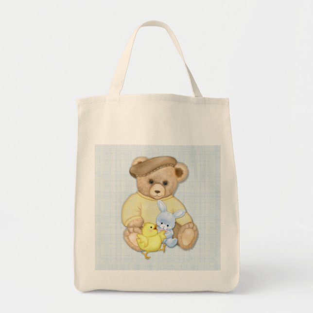 Teddy Boy - Easter Tote Bag (Front)
