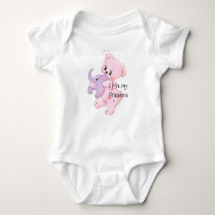 Teddy Carrying Elephant Bodysuit Personalized