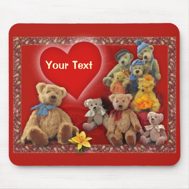 Teddy (customizable) mouse pad (Front)