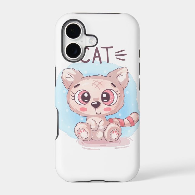 Teddy Cute Cat Iphone Case (Back)
