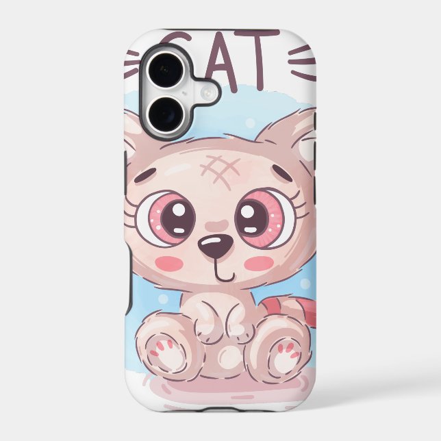 Teddy Cute Cat Iphone Case (Back)