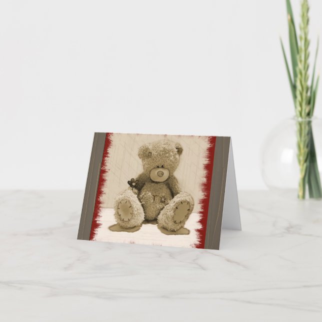 Teddy for You Note Card (Front)