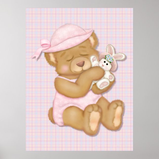 Teddy Girl Pink Poster (Front)