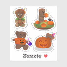 Teddy Halloween Collection - Sticker Pack