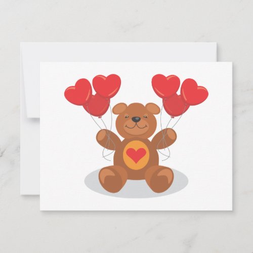 Teddy Heart Announcements