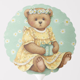 Teddy in a Yellow Dress, by Natasha Us Balloon