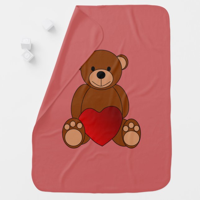 Teddy Love Baby Blanket (In Situ)