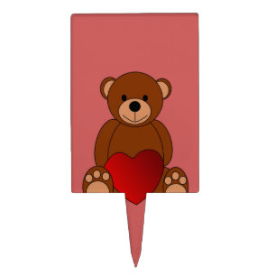 Teddy Love Cake Topper