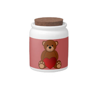 Teddy Love Candy Jar