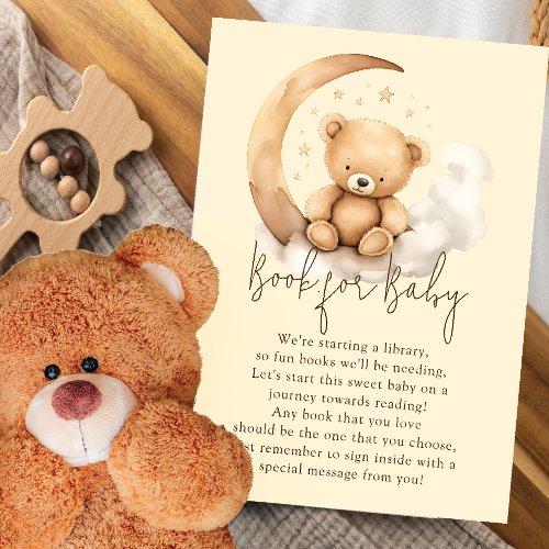 Teddy Moon Book for Baby Enclosure Card