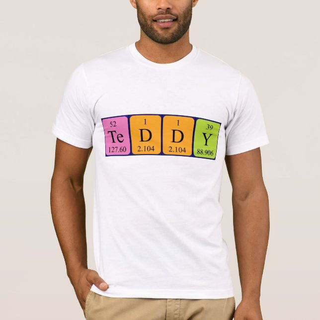 Teddy periodic table name shirt (Front)