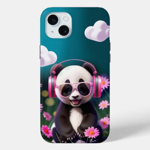 Teddy pink cute pretty trend party panda Cas iPhone 15 Plus Case