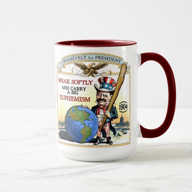 Teddy Roosevelt 1904 Campaign Mug (Right)