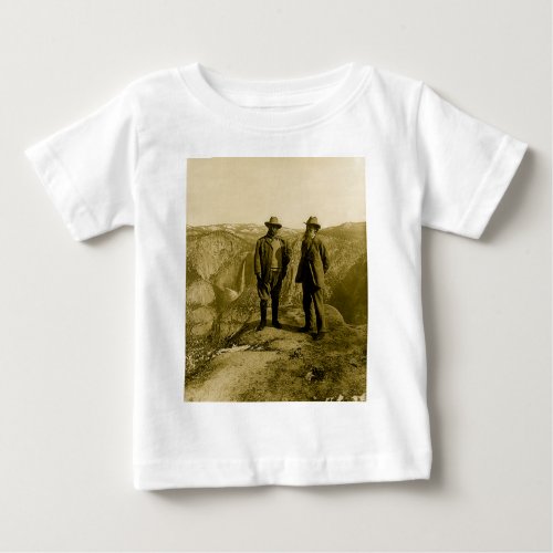 Teddy Roosevelt and John Muir at Glacier Point Baby T_Shirt